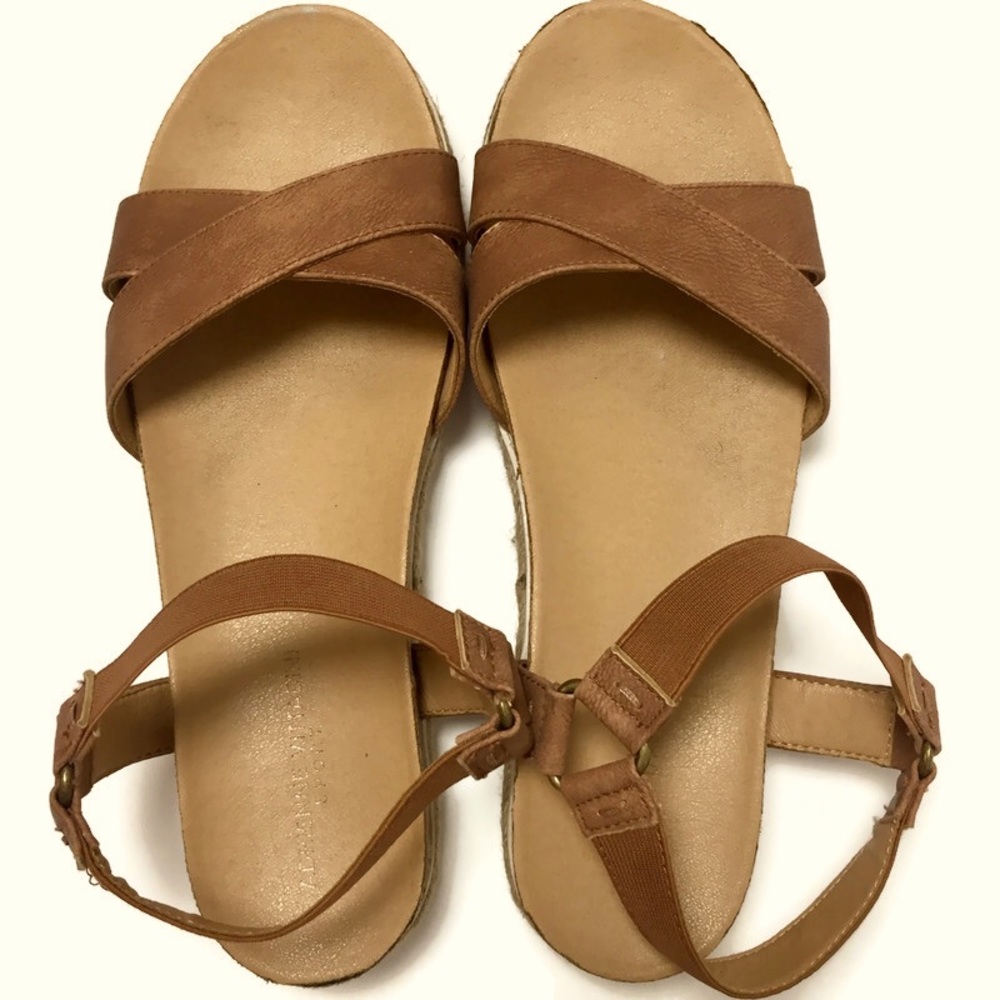 Adrienne Vittadini Sport Platform Sandals Sz 10M